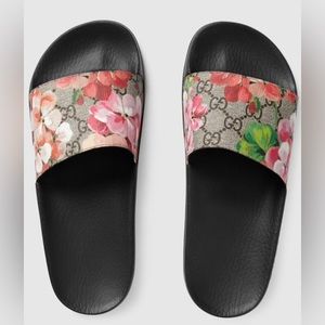 GG Blooms Supreme Floral Slide Sandal